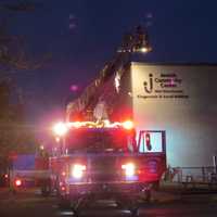 <p>Fire officials from New Rochelle are on the scene of a fire at the JCC of Mid-Westchester at Wilmot Road in Scarsdale.</p>