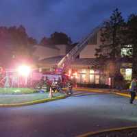 <p>The JCC of Mid-Westchester after the fire broke out in the sauna room.</p>