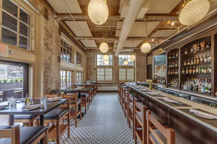 Dining area, bar and lounge.