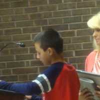 <p>John Del Vecchio of Yorktown talks about his experiences under the Common Core and how it has increased his stress as his mother Linda looks on.</p>
