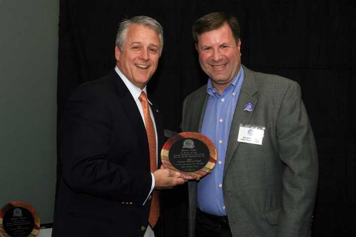 Somers resident Barry Cash, right, became one of 147 people since 2001 to be inducted into White Castle&#x27;s &quot;Cravers Hall of Fame.&quot;