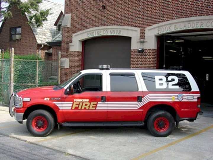 Yonkers fire fighters were called to a fire on Valentine Avenue that left 10 people homeless. 