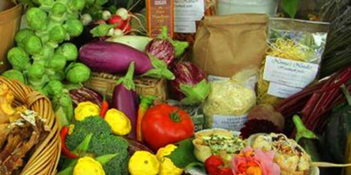 A sampling of the variety of goods that are available weekly at the Bronxville Farmers&#x27; Market.