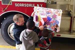 Scarsdale Fireman, Houlihan Lawrence Transform Kids Space At N.Y. Shelter