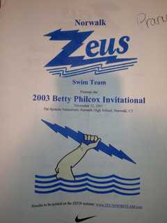 Norwalk's Zeus Swimmers Win Annual Betty Philcox Meet