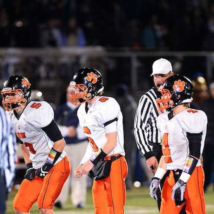 Ridgefield quarterback Ryan Dunn (6) brings the team to the line of scrimmage during a game earlier this year.