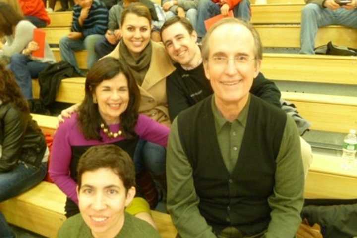 The Sleepy Hollow Holiday Basketball Tournament is now named in honor of the late Howard Godwin, right. Mimi Godwin, left, and the family are pictured at the 2011 tournament.
