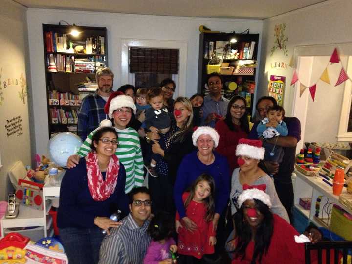Families in Tuckahoe at Koala Park Daycare&#x27;s holiday celebration.