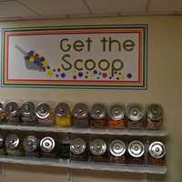 <p>Customers can scoop their own candy.</p>