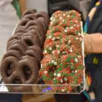 <p>Chocolate covered pretzels are available at The Candy Scoop.</p>