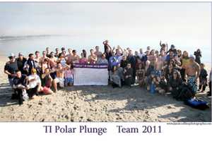 Frigid Plunge At Westport's Compo On New Year's Day Benefits Make A Wish