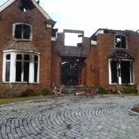 <p>A couple and a dog escaped the fire, though another dog is still missing.</p>