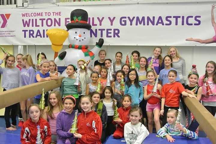 YMCA Gymnasts Spread Holiday Cheer At Wilton Meadows