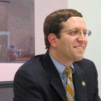 <p>Assemblyman David Buchwald during an interview on Monday.</p>