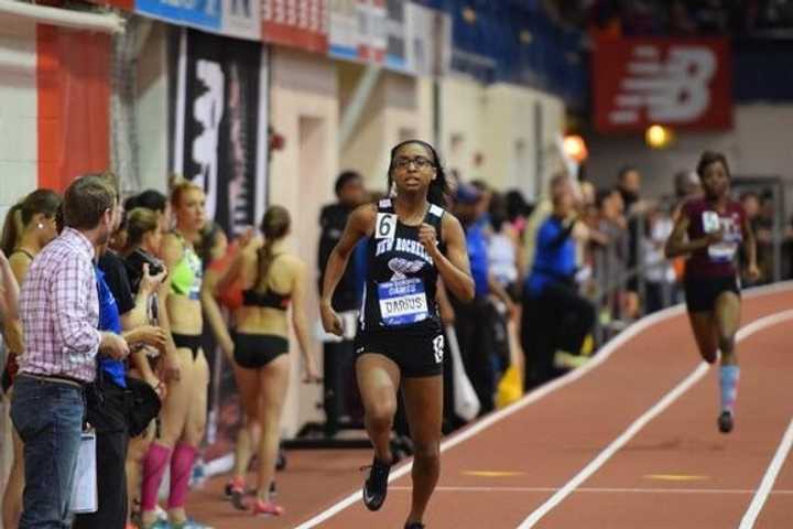 New Rochelle Girls Track Team Blazes To Gold At New Balance Meet