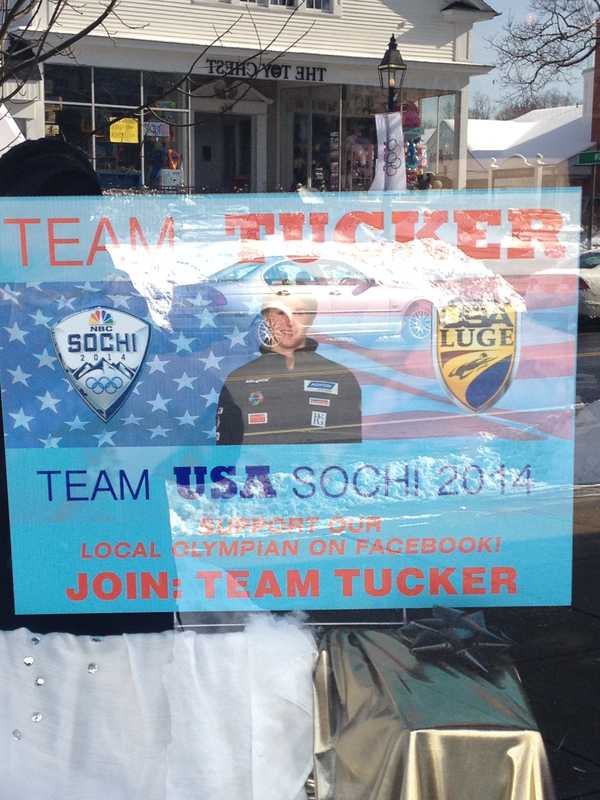 Ridgefield Olympic Luger Gets Show Of Support Around Town
