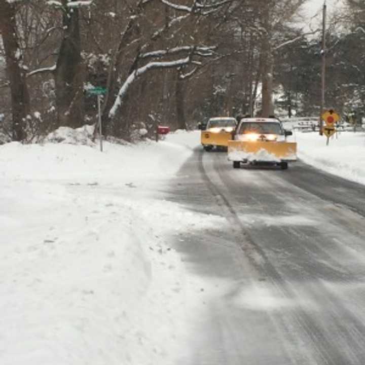 Private plowing companies were out enforce this morning across Fairfield. 