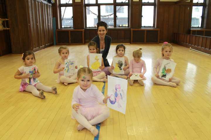 Dance Center Director Lillian Cenatiempo with her dancers at last winters Princess Dance Camp at the Y.