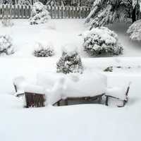 <p>This snow is piled up on at a home on Ferndale Drive in Easton in 2011. </p>