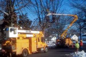 Harding High Bus Runs Over Downed Powerline