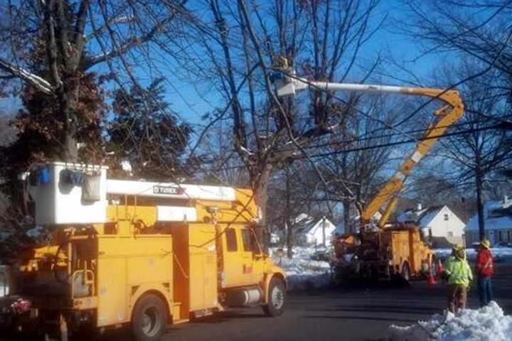 Harding High Bus Runs Over Downed Powerline