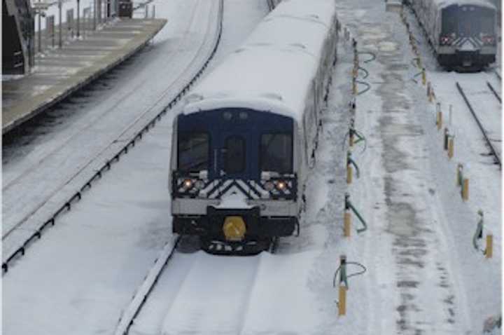 Metro-North is reducing train service as of 4 p.m. Thursday due to the snow. 