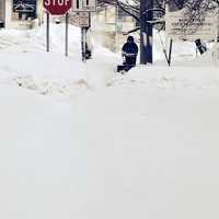 <p>More than a foot of snow fell on Ridgefield in the nor&#x27;easter. </p>