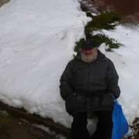 <p>Radio Man, a homeless NYC resident who has cameoed in more than 100 films, on the set of &quot;Ten Thousand Saints&quot; in Ossining.</p>