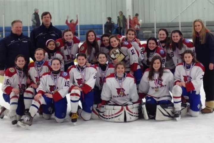 Darien's Ice Cats U12 Girls Hockey Team Wins State Tournament