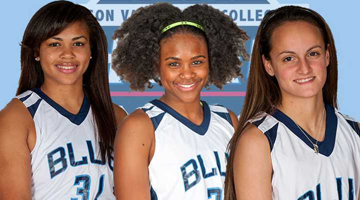  Alyssa Pechin, Jah-Leah Ellis and Jasmine Brandon were all named to the HVIAC all-conference team recently.