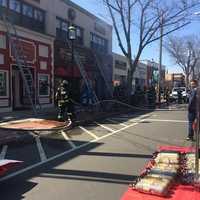 <p>The fire began at Engravers World at 1500 Post Road in downtown Fairfield. </p>