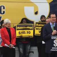 <p>Gov. Dannel P. Malloy is running for re-election with Lt. Gov. Nancy Wyman. </p>