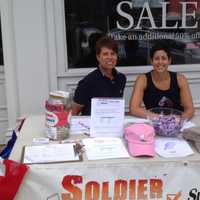 <p>Stamford-based Soldier Socks sets up tables for support of soldiers around Fairfield County.</p>