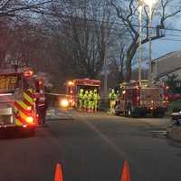 <p>Hazmat crews prepare to enter the Fairfield home. </p>