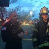 <p>Fairfield Fire Chief Richard Felner and Assistant Fire George Gomola</p>