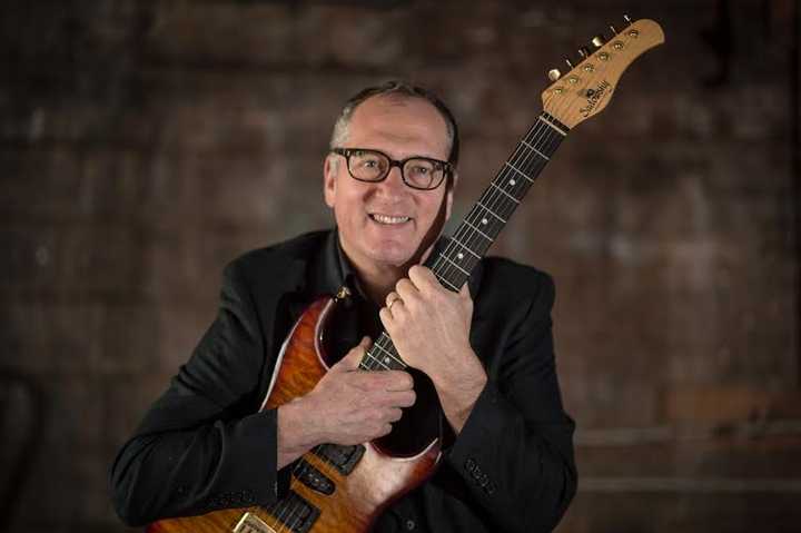 Irvington&#x27;s Chuck Loeb teaches jazz guitar in the online ArtistsWorks platform that allows him to teach from home or on the road.