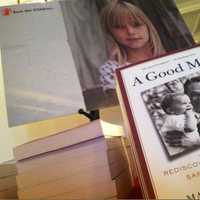 <p>Mark Shriver&#x27;s book about his father, Sargent Shriver, is pictured at a Save the Children fundraising event in Greenwich on Thursday. He spoke at the event that also included NBC&#x27;s Willie Geist.</p>