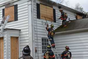 Firefighters Practice With New Castle House Offered For Use By Owner