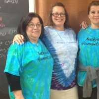 <p>Backyard Humanitarian volunteers (left to right) Bebe Decrescenzo, Paula Egan, Colleen Sharkey and Angela Malizia will lead the group&#x27;s effort in construction of a playground Friday at West Beach in Stamford.</p>