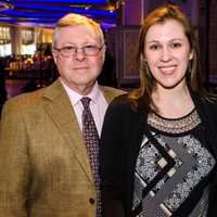 <p>Steve Stein, son of FSW co-founder Irwin Stein, with his daughter Kimberly and wife, Denise, at FSWs Diamond Anniversary Gala.</p>