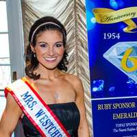 <p>Jennifer Czarniecki, Mrs. Westchester County 2014, was special guest at FSWs Diamond Anniversary Gala.</p>