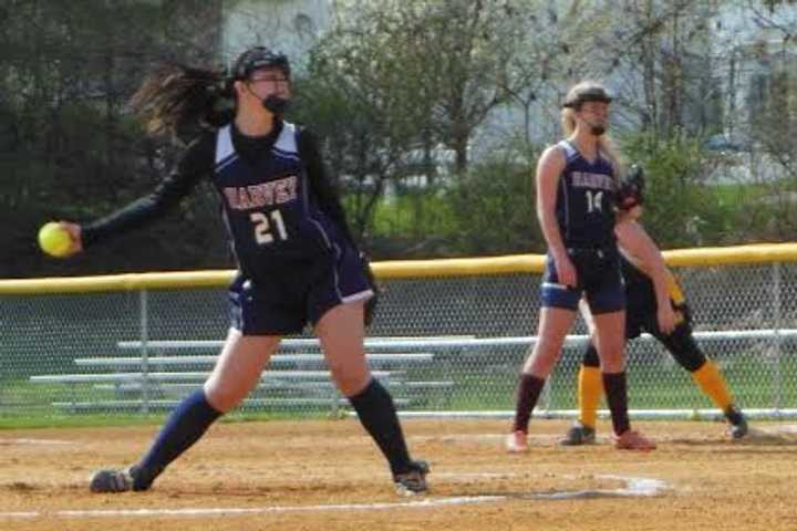 Harvey's Cummings Fires One-Hitter In Softball Victory