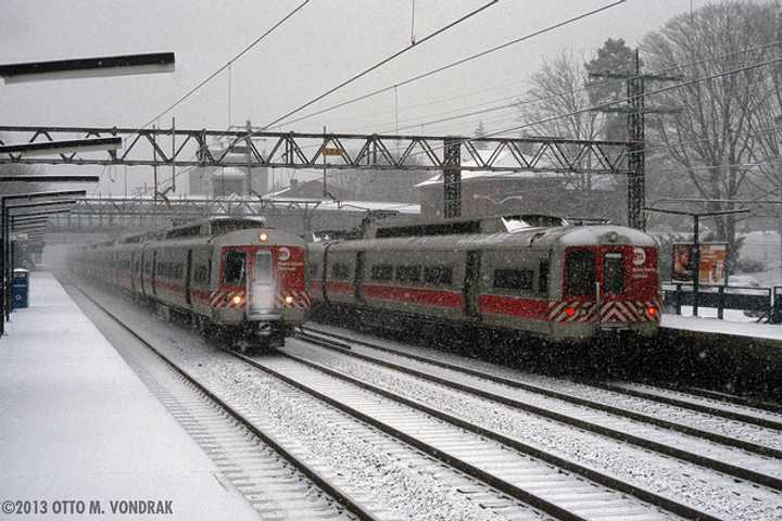 Metro-North is operating on a reduced schedule on Tuesday as a blizzard slams Connecticut.