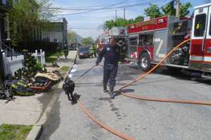 Ossining Firefighters Battle Apartment Fire 