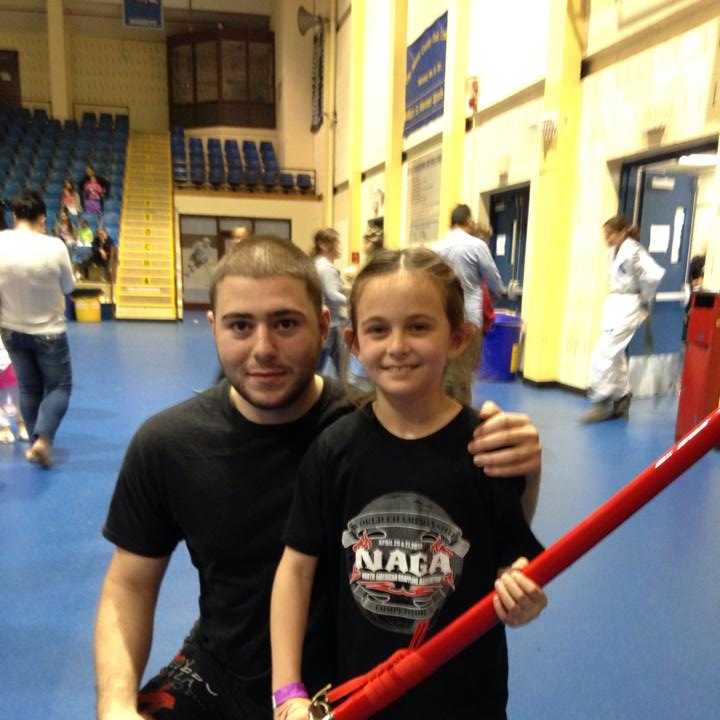 WMAA grappling instructor Ron Barone and Alexa Grassi, of Yonkers, at the NAGA Tournament.