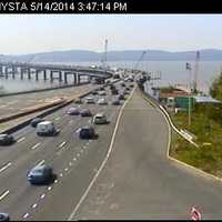 <p>Traffic conditions on the TZ Bridge during Obama&#x27;s speech.</p>