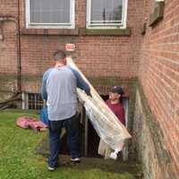 <p>The Knights of Columbus volunteers clean out the Notre Dame Convalescent Home&#x27;s basement in just a matter of hours. </p>