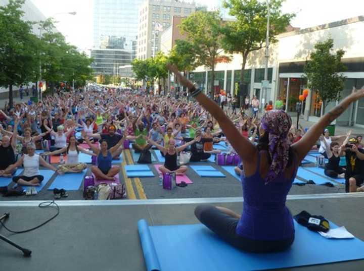 White Plains will be the site of a mega yoga event on Wednesday, June 18. 