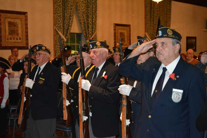 Mount Kisco Memorial Day Service Held Despite Rain
