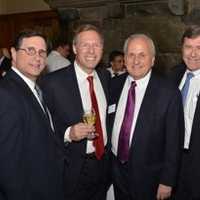 <p>Jeffrey Menkes, Michael Gargiulo, Lou Nemnom, Jon B. Schandler and  John F. Gleason celebrate at the gala.</p>